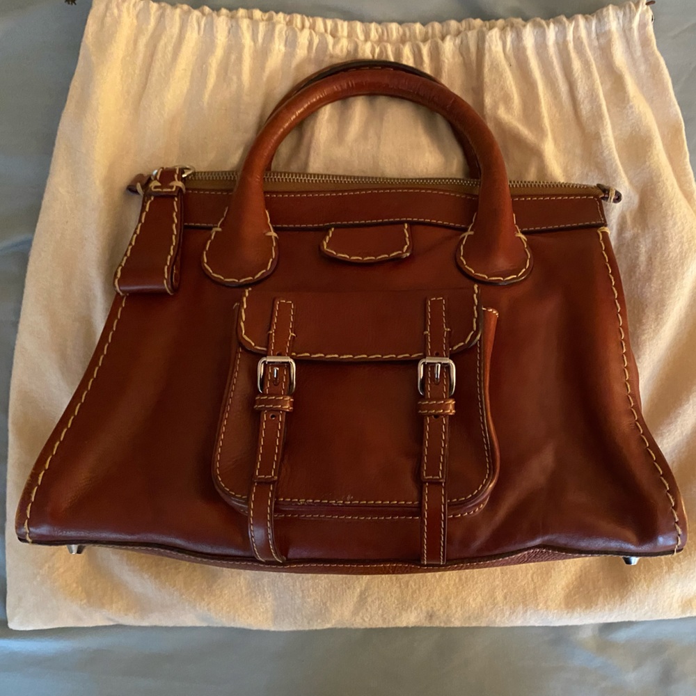 โญ๏ธHPโญ๏ธChloรฉ "Edith" satchel bag in buffalo leather๐ - Picture 4 of 13